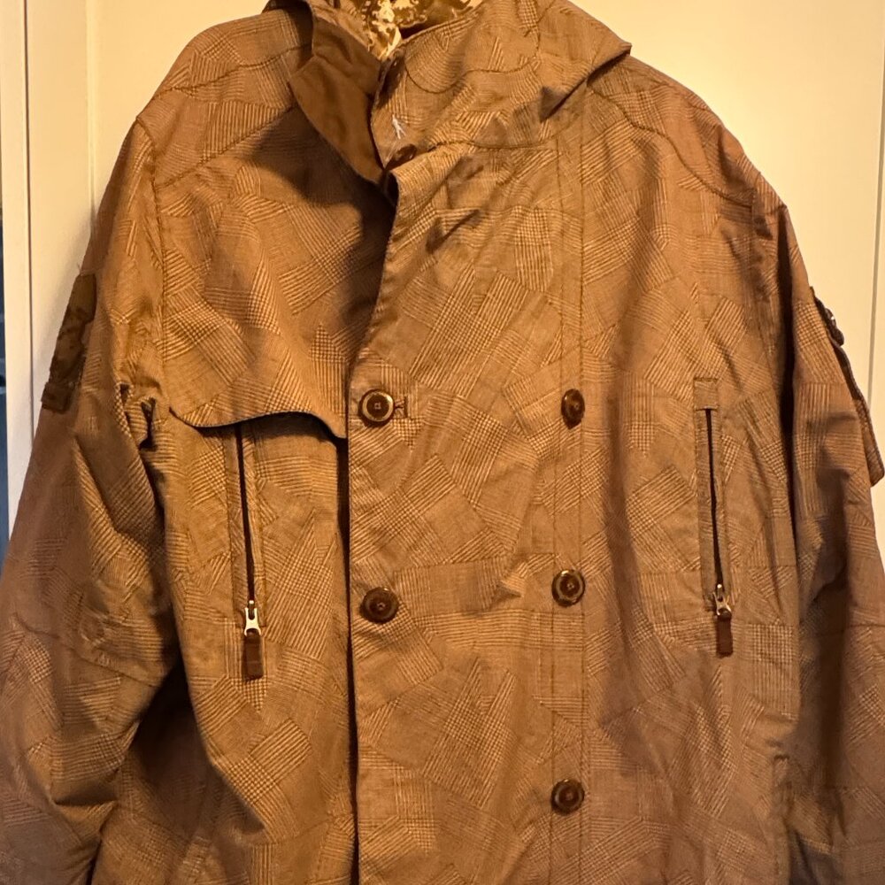 Burton Brown Plaid "The [Shaun] White Collection" Snowboarding Jacket: Size XL